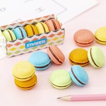 Creative candy color macaron eraser cute shape rubber childrens gift learning stationery prize