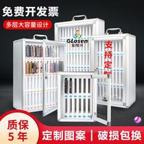 Hand case management Cabinet mobile phone safe deposit box storage cabinet transparent with lock padwall troops classroom student staff meeting