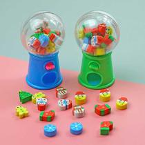 Fun kindergarten mini egg twisting machine eraser cute eraser learning without leaving marks cartoon animal toys