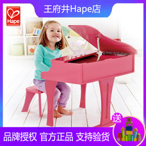 30-key childrens wooden triangle mechanical piano with Lepu can play beginners boys and girls educational toys