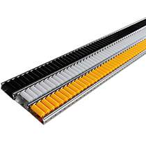 60*25 Thickened sheet metal sliver rail 15 thin wheel heavy shelf rail anti-static roller unloading track