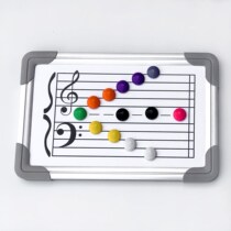 Staff spectrum artifact Staff whiteboard Music training teaching aids Piano line Magnetic spectrum table Note magnetic card