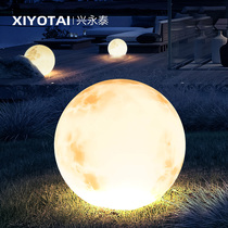 Outdoor waterproof lunar light Large number of moon lights Villa Courtyard Lamp Decoration Garden Arrangement Grass Terrace Light Shine Ball