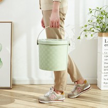  Can sit on the bucket stool pressure resistance 300 kg thickened multi-function portable bucket with lid plastic small bucket household fishing storage
