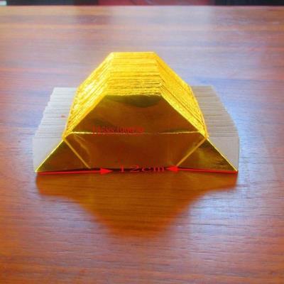 Sacrifice burning paper gold gold foil paper folded large gold bar gold paper gold ingot paper gold ingot paper half