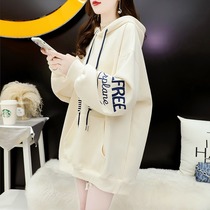 2022 new gestational maternity dress winter dress plus suede thickened sweatshirt woman loose big code spring autumn dress with long jacket blouse