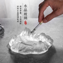 Iceberg ashtray personality creative trend Crystal glass household 2021 living room light luxury atmosphere cigar big smoke cylinder