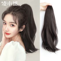 Grab clip ponytail wig female hair micro roll simulation hair fake ponytail Net red high ponytail braid wig natural light and thin