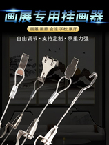 Wire rope hanging painting line rope painting exhibition gallery adjustable hanging painting hook hanging painting guide rail groove hanging picture hook track