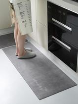 Nordic kitchen floor mat New 2021 water absorbent non-slip carpet no-wash erasable waterproof and oil-proof washable foot mat