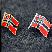 Deutsche Third Reich National Flag World War II German German Cross Flag Deutschlands German 30 thousand Word Flag Badge Brooch