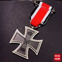 One World War II German Iron Cross insignia Deutsche Cross medal Second Prussian Courage Medal Rider Brooch