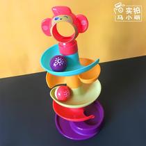 Track rolling ball rainbow stacked music layer high Building Blocks Children baby toys 1-2 years old puzzle early education Boy
