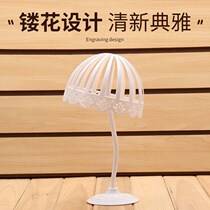  Wig placement rack Wig bracket placement hair portable household support rack Hanging wig placement rack Hat