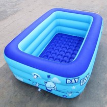 Kids swimming pool home thickened inflatable pump drain pipe bath tub outdoor paddling pool oversized folding