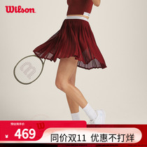 Wilson Wilson official 2022 autumn and winter new womens trend short skirt sports fitness tennis skirt
