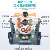 Male and female baby walker trolley toy anti-o-leg baby step 6-18 months learn to walk anti-rollover