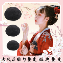Costume Hanfu wig bag Pure hair pad Serve back of the head Hair bag Ancient style base soft serve can be kneaded
