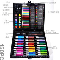 Childrens watercolor pen set painting set painting tool brush pencil crayon painting book color pen brush graffiti
