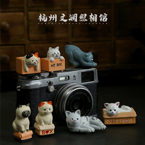 () kitty hot boots protection cover creative cat cartoon camera Canon Fuji Leica accessories cute