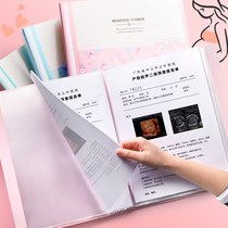 Del a4 birth inspection file storage bag folder multi-layer pregnant women pregnancy examination data book pregnant mother pregnancy B- ultrasound