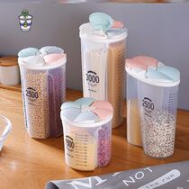Kitchen Rotatable rice barrels insect-proof moisture-proof sealed cans kitchen classification household grains rice barrels Box