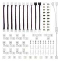E7CB 5050 4 Pins RGB LED Strip Light Set Tape Connector Plug
