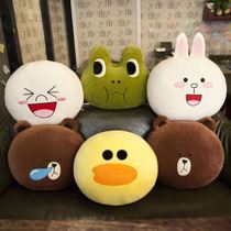Office waist cushion pillow Cute girl heart car waist pillow waist support sofa pillow chair backrest cartoon soft