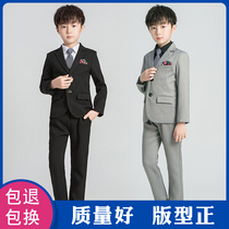 Childrens suit suit small host baby childrens clothing dress boy autumn boy piano performance suit