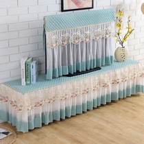  TV cloth dust cover TV dust cover Hanging cover dust cover Light luxury art motor anti-screen anti-smashing table