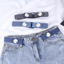 Lazy waist belt adjustable elastic seamless invisible belt mens jeans pants waist big change small artifact women