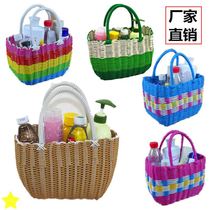 Vegetable basket Plastic picnic basket Shopping basket picking basket Home vegetable basket Bath bath basket portable basket bathroom
