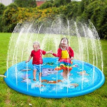  Baby water play toys outdoor water spray mat Summer childrens lawn beach sprinkler inflatable round mat