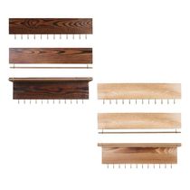 Wooden Wall Mounted Jewelry Display Organizer Hook Holder fo