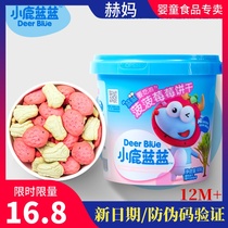 Deer Blue Pineapple Berry Biscuits 108g Barrel Baby Snacks Strawberry Spinach Kia Seed Children's Independent Pack