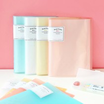 Japan A3A4 folder multi-layer information book learning test paper storage bag insert multi-function