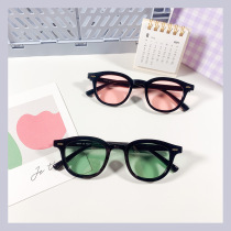New sun glasses polarized anti ultraviolet Fashion Net red with ultra light TR round sunglasses can be equipped with degrees for men and women