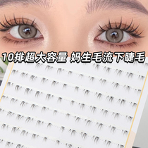 De Ming Society 10 rows of lashes and false eyelashes hand painted flu segment type single cluster cross natural grafting terminal