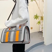 Cat Pack Portable Skew Satchel Small Canvas Breathable Dog Cat School Bag Rabbit Kitty Folding Bag Pet Out Bag