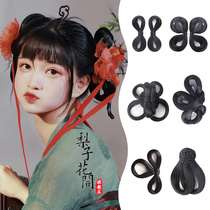 Hanfu headdress ancient costume wig bag small hair bun Tang style lazy man style hair bag female styling mat hairstyle set