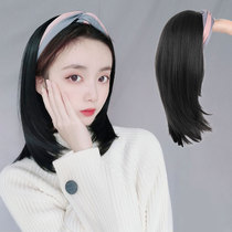 Wig female lazy one-piece hair band long hair fashion summer Net Red New temperament collarbone wig half head cover