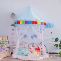 Childrens bedside tent home bedroom ceiling indoor half moon tent dome mantle decorative curtain Princess mosquito net
