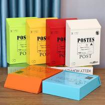 Large letter box wall with lock suggestion box school heart language mailbox contribution box hanging psychological consultation mailbox