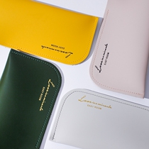 New Nordic glasses case cortical hand men Japanese vintage portable sun glasses sunglasses leather sleeve housed eye