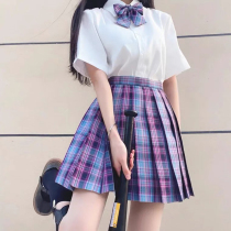 E-sports girl jk uniform full set of original genuine college style student school uniform polyester cotton short-sleeved shirt suit short skirt
