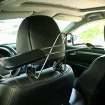 Car seat back Peach wood retractable stainless steel hanger Car clothes storage rack Car suit jacket rack