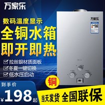 Wan Jiale Gas Water Heater Strong Exhaust Natural Gas Battery Liquefied Gas Gas 8L Old 12 litres Free of Low Water Pressure