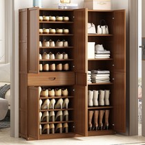 Multilayer shoe rack large capacity shelf easy shoe cabinet solid wood home doorway indoor good-looking dust-proof containing deviner