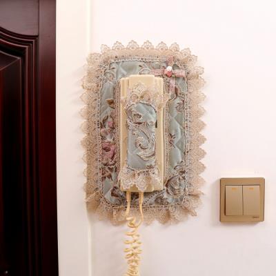 Intercom fabric Indoor doorbell cover stickers Building practical videophone cover Hang-up decorative dust cover lace