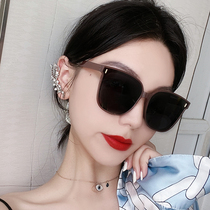 2021 new net red large face polarized sun glasses female tide round face ink mirror ins Han version anti-UV big frame